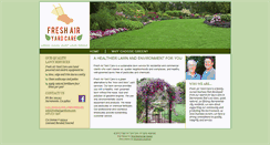 Desktop Screenshot of freshairyardcare.com